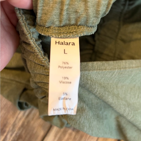 HALARA Olive Green Relaxed Backless Jumpsuit with Side Pockets - Picture 10 of 10